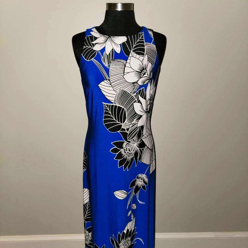 Anne Klein blue floral dress